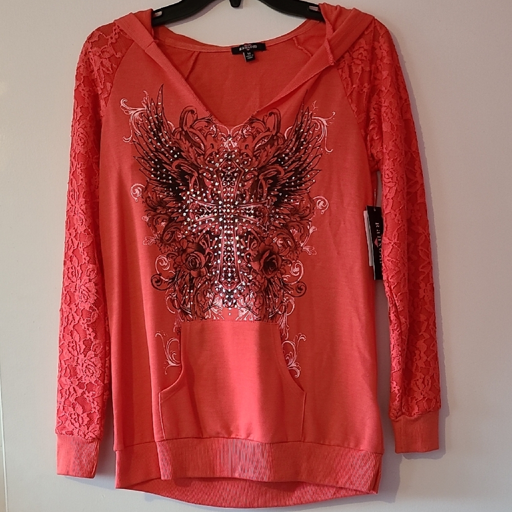 Ransom Orange Graphic Long Sleeve Hoodie